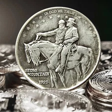 1925 STONE MOUNTAIN Comm. Silver Half Dollar Commemorative Coin FREE SHIPPING!