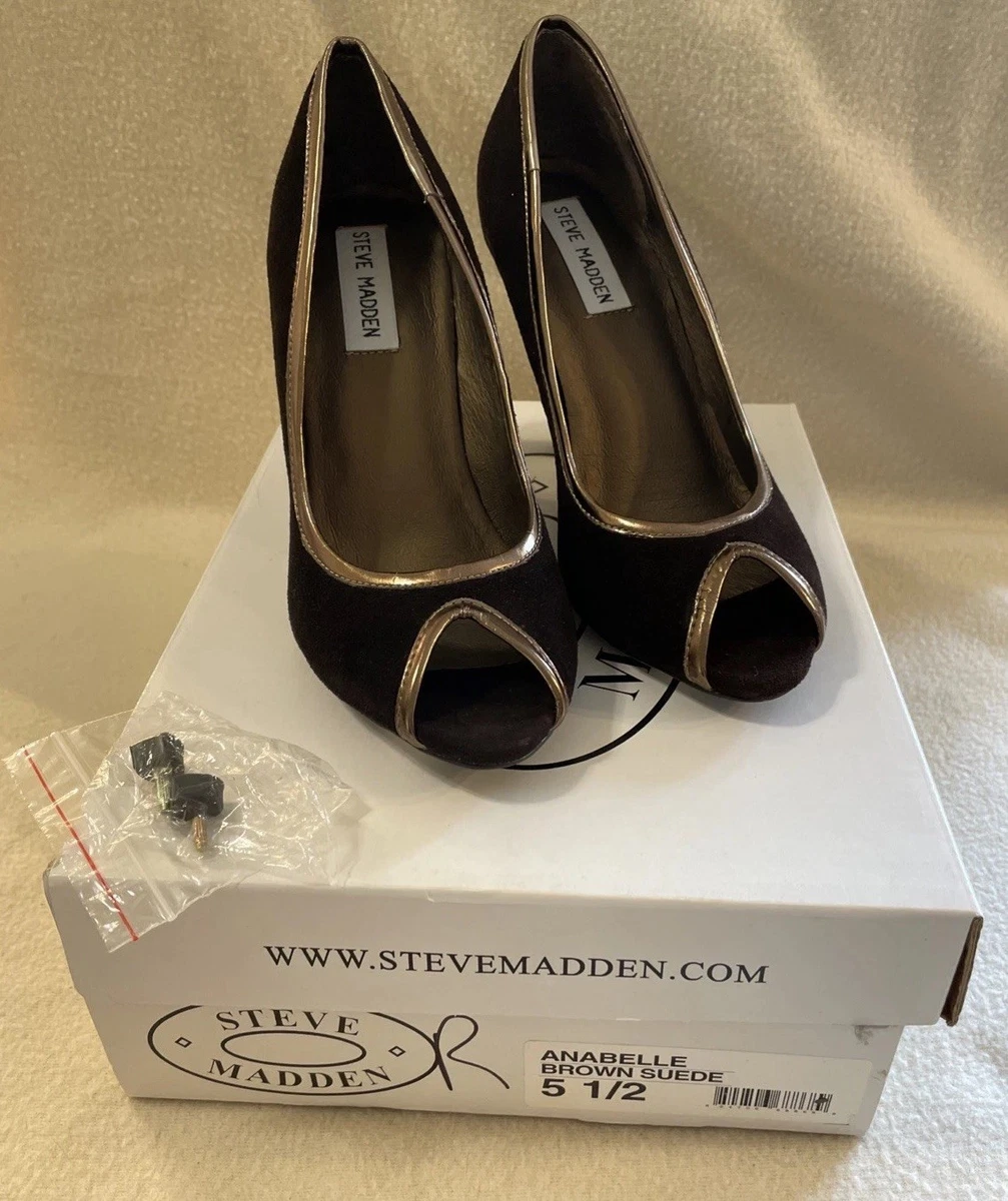 Steve Madden Peep Toe Suede Heels for sale | eBay display picture 1