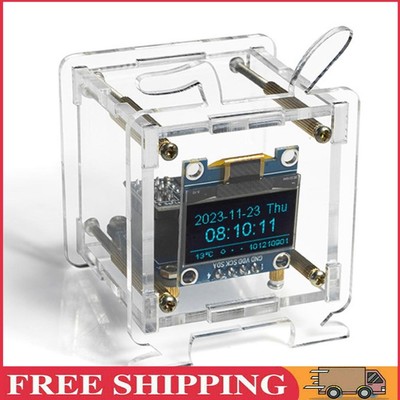 ESP8266 Mini-Elektronikuhr-Bausatz, 0,96-Zoll-OLED-Display, DIY-Elektronikbausat