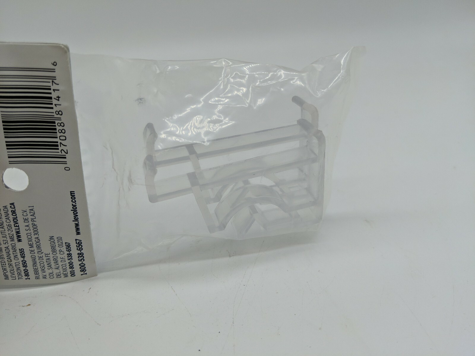 OEM Original LEVOLOR Faux Wood Blind Clear Valance Clips Pair 2" (181