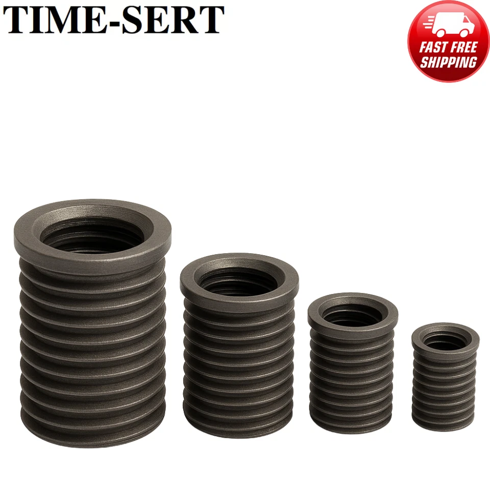 TIME-SERT® Metric Inserts M4–M18 – Thread Repair Kit Inserts – Std, Fine, Coarse