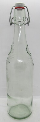 Vintage Geyer Freres Maison Fondee En 1895 Bottle with Hinged Bail & Stopper