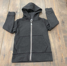 Crewcuts Boy  s Long Sleeve Hoodie Full Zipper Gray Jacket Size: XS 4-5 