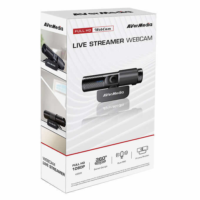Webカメラ AVerMedia (アバーメディアテクノロジーズ) PW313 PW313 Full HD 1080p Webcam, Camera for Gamers | AVerMedia