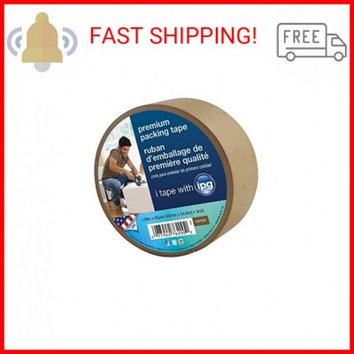 IPG 9341 Kraft Paper Flatback Premium Packing Tape, 1.88'' x 60 yd, Brown, (Singl