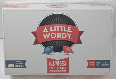 A Little Wordy Game by Exploding Kittens, Sneaky Two Player Tile Game, Sealed
