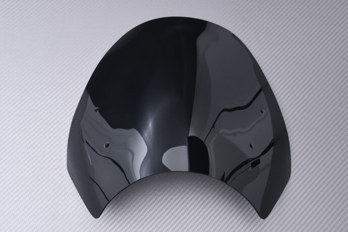 Pare-brise en polycarbonate noir pour moto BMW R850R modèles 2003 à 2007