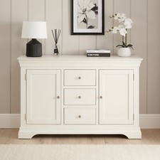 Wilmslow White Painted Large 3 Drawer 2 Door Sideboard SLIGHT SECONDS-WLM26-F532