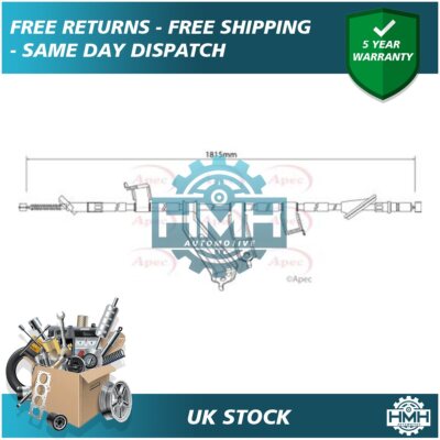 Fits Honda CR-V 2006-2013 2.0 2.2 D TDi Hand Brake Cable Rear Left Poppy