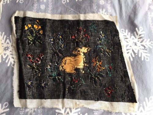 Handcrafted Needlepoint Chair cover - Picture 2 of 2