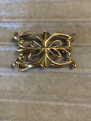 Vintage Brass Scallop Belt Buckle Scallop Buckle - Solid Brass – Craftmasters of Nantucket main image 4