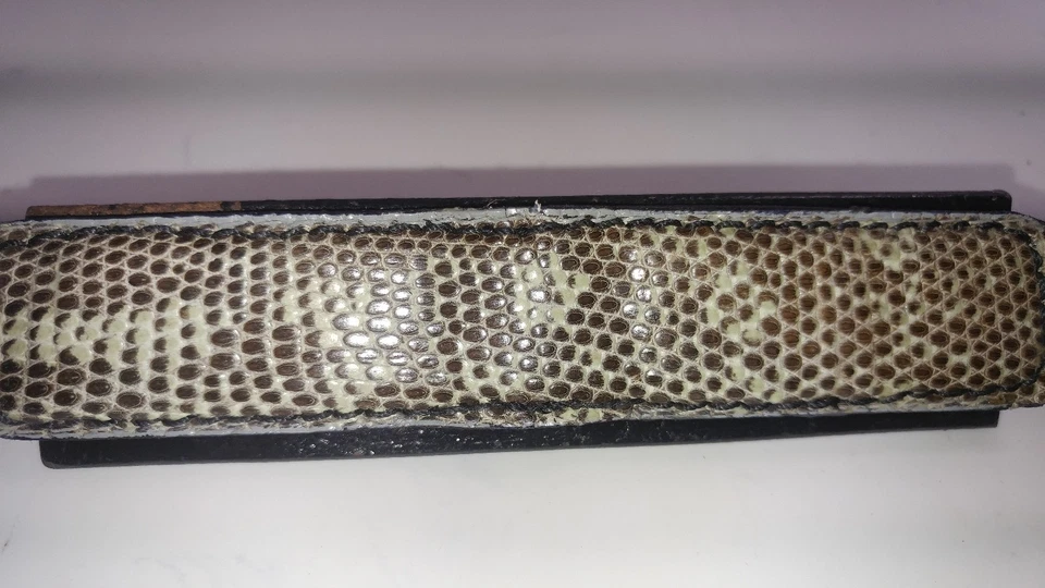 NEW Authentic Magnetic MONEY CLIP LIZARD SKIN Magnet Slim CASH Bill NWOT HIPSTER - Image 3 of 4