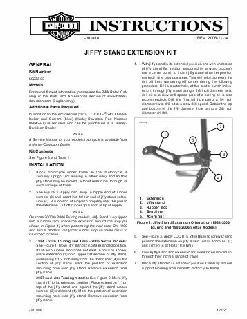 EXTENSION DE BÉQUILLE POUR HARLEY-DAVIDSON SOFTAIL & TOURING - Photo 4/4
