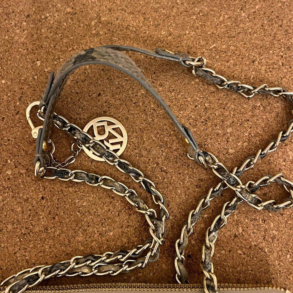 DKNY Metallic Python Printed Leather Chain Link S… - image 5