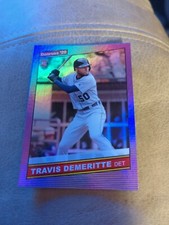 2020 Donruss Purple Foil #250 Travis DeMeritte Rookie Tigers RC