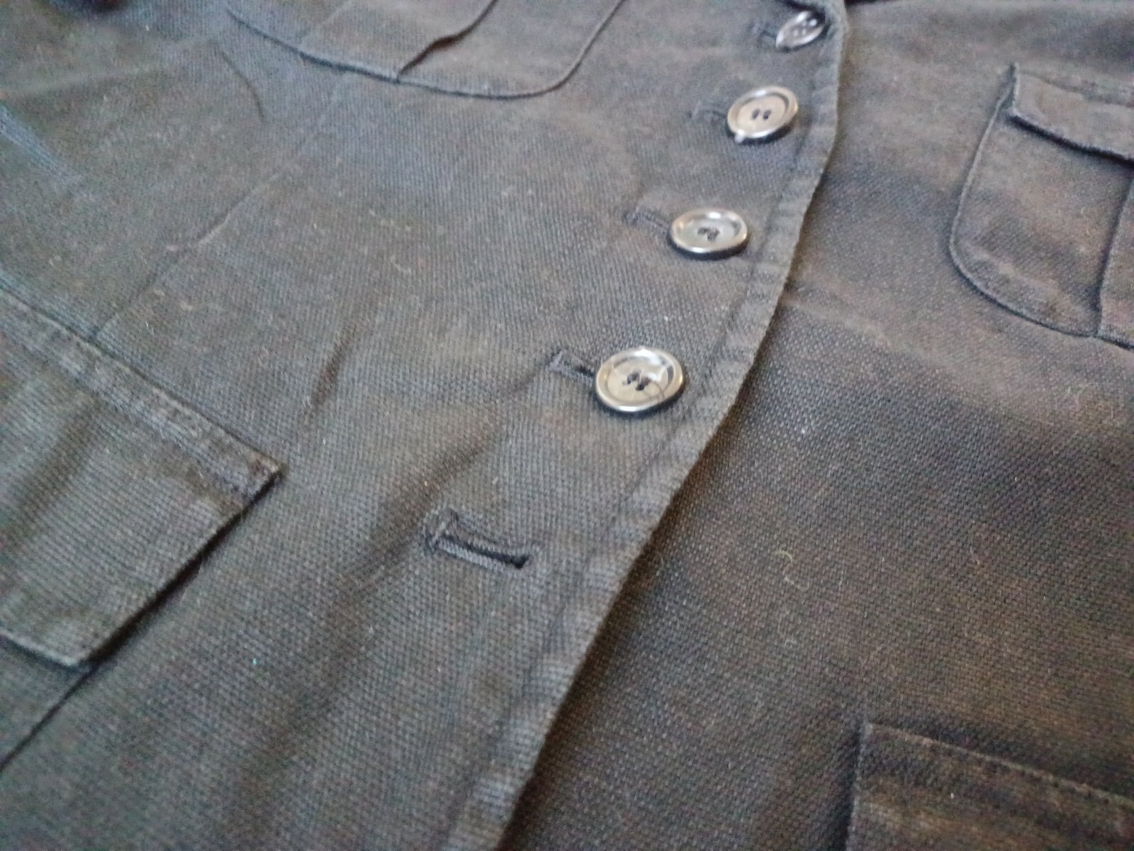 FILA Blazer donna lino Embassy Row nero camicia cargo giacca tasche trendy tg. 6P