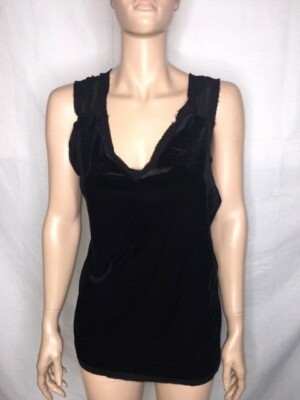 Juniors NWT XOXO Black Velvet Chiffon Top Size L