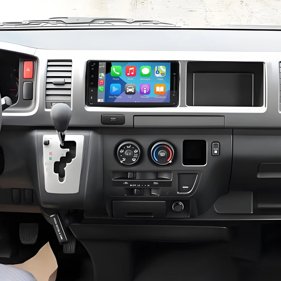 7 英寸 适用于丰田 Hiace 2006 - 2019 年 Carplay Android 13 汽车立体声收音机 GPS 导航 64GB — 第 2/4 张图片