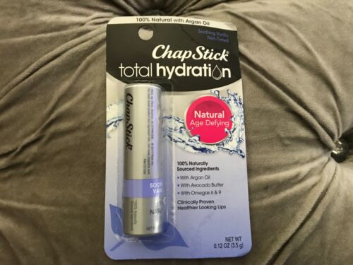 ChapStick Total Hydration Soothing Vanilla Moisturizing Lip Balm Tube 0.12 fl Oz