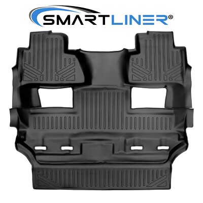 SMARTLINER Custom Fit Floor Mats 2nd Row Liner 2009-2017 Traverse Enclave Acadia