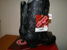 Dingo Ladies D18820 8M LAD 10 black suede PU W/ULAY 