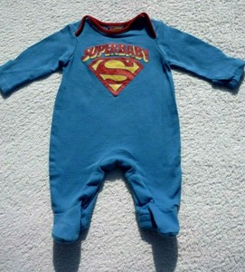 superman baby sleepsuit