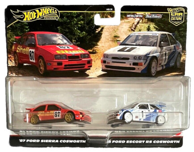 Hot Wheels Ford '87 Sierra '93 Escort RS Cosworth 2 Pack 1:64 Modellauto Rally
