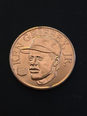Bandai Ken Griffey Jr. 1992 Sport Stars MLB Brass Collector Coin Seattle Mariner