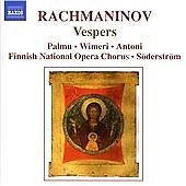 RACHMANINOFF / PALMU / WIMERI / SODERSTROM - VESPERS: ALL NIGHT VIGIL / NEW Audi