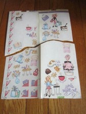 Miss Elizabeth's Girls Night Out Perfume Cake Pedi Salon Purse Phone Stickers