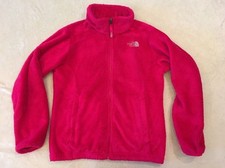 The North Face Oso Large Jacket Pink Girls Soft Fleece Full Zipper