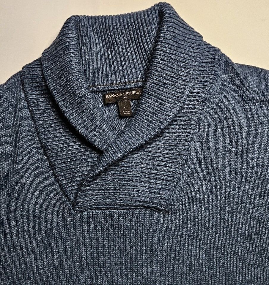 Mens Banana Republic 16 - 16.5 Large Classic Fit Blue Thin Mens Banana Republic 16 - 16.5 Large Classic Fit Blue Thin