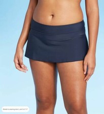 Women's Swim Skirtini in Navy - Kona Sol  , Size S