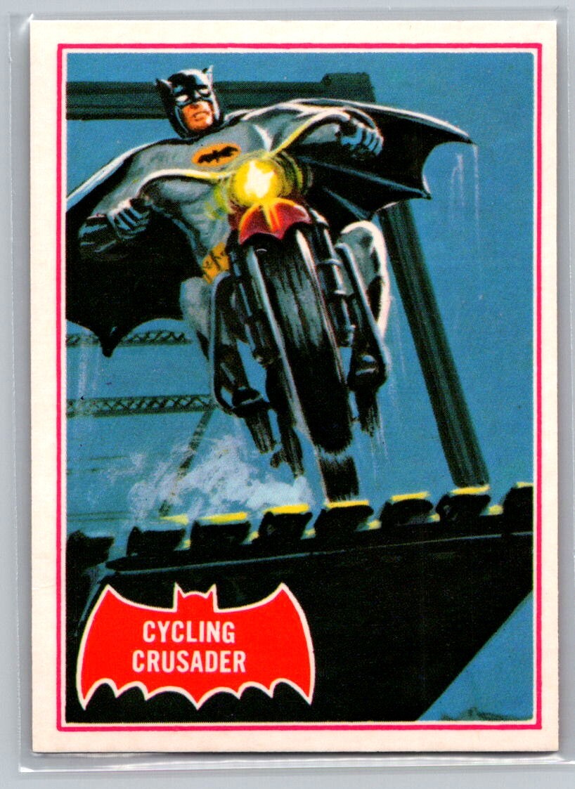 1966 TOPPS BATMAN RED BAT 10 Cards set Bat Man PUZZLE (1989