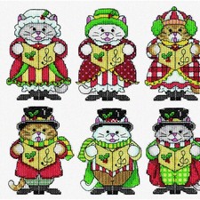 StitchCraft Holiday Ornaments Kit - Create 6 Festive Designs, DIY Christmas Deco