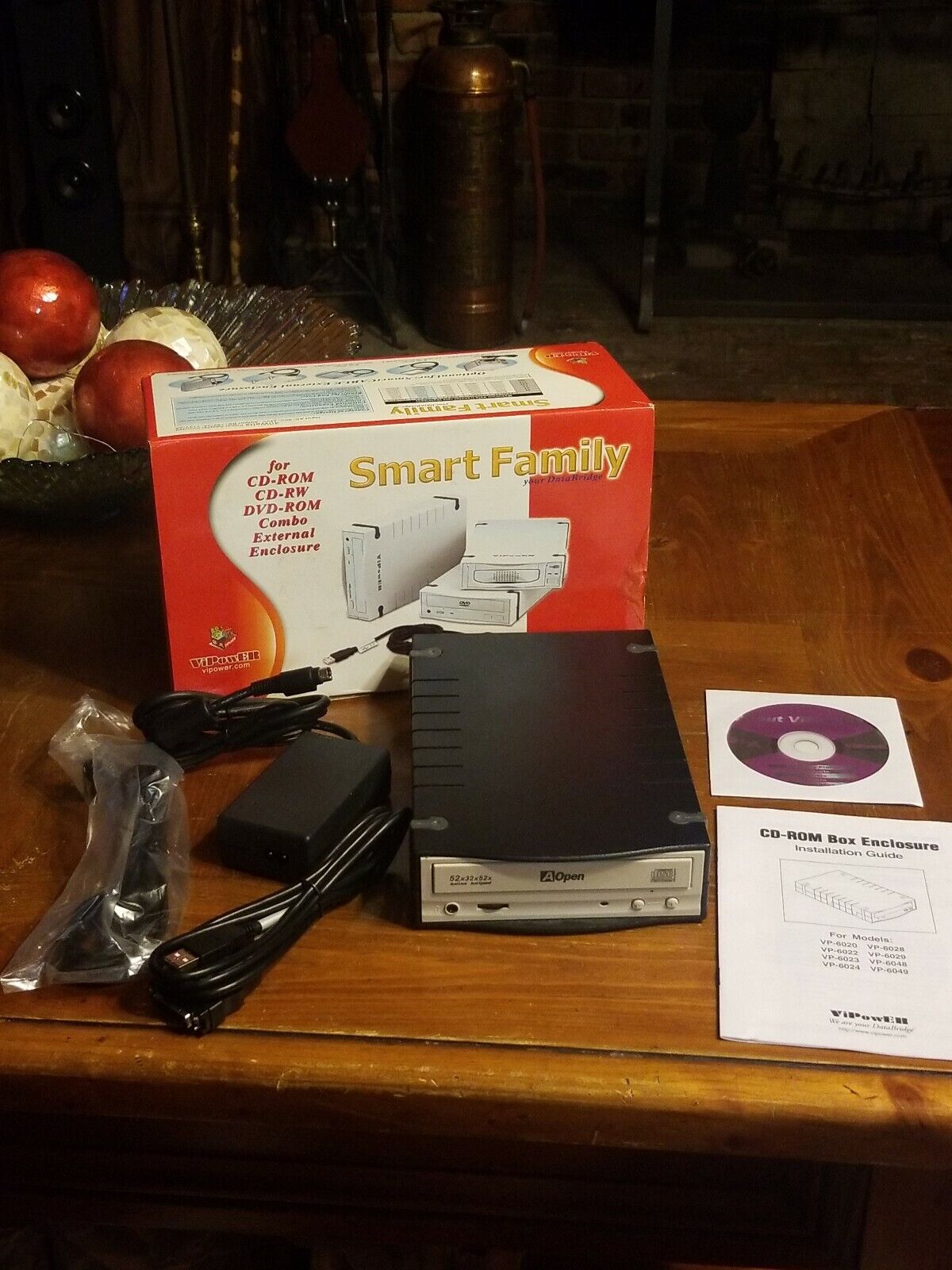 EXTERNAL burner smart family 5.25" dvd-rom cd-rom cd-rw box
