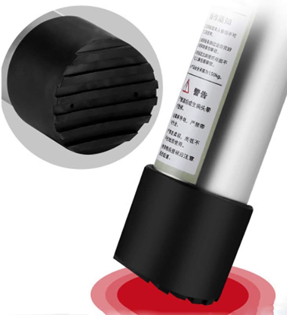 Telescoping Ladder Non Slip Feet Rubber Replacement Step 76mm, Silver