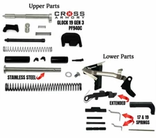 Cross Armory Upper Parts & Lower Part Kit for GEN 3 Glock 19 / 9mm