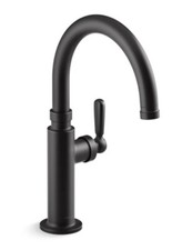 Kohler Edalyn Studio K-28357-BL Bar Prep Kitchen Sink Faucet Matte Black In Box