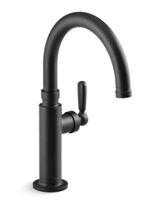 Kohler Edalyn Studio K-28357-BL Bar Prep Kitchen Sink Faucet Matte Black In Box