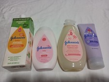 Johnson's Baby Shampoo Lotion Wash Lot Of 4 New