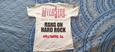 Wildside - Under the Influence RARE T-SHIRT VINTAGE Glam Metal Hard Rock Gr. M/L