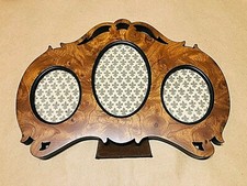 CASA ARREDAMENTO BRICOLAGE CORNICE 3 POSTI ART DECO CHIPPENDALE MARRONE PERFETTA