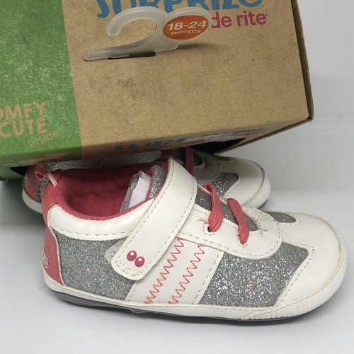 Surprize by Stride Rite Baby Girls' Alice Sneaker Mini Shoes - White 18-24M NEW! - Picture 7 of 14
