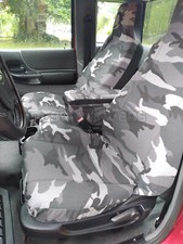 Truck Bench Seat Covers Camo Gray Fits 04-12ford Ranger 6040 Seatconsole Cover