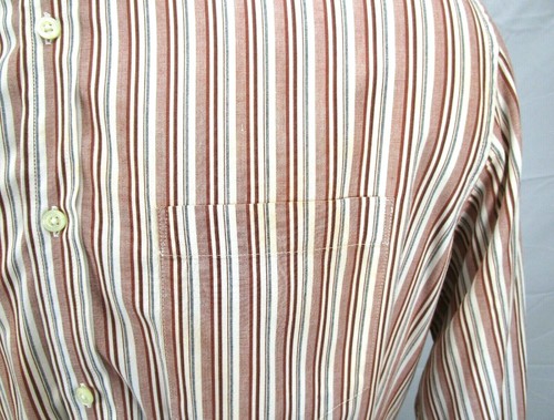 Camisa de vestir Banana Republic con botones a rayas para hombre XL 17 - 17,5 manga larga - Imagen 12 de 12