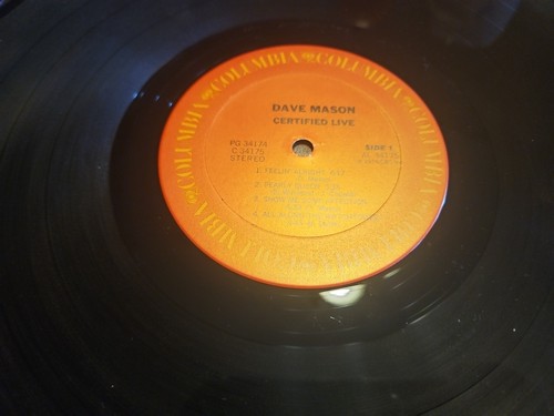 Dave Mason CERTIFIED LIVE Double LP 1976 ColumbiaVinyl Record PG 34174 USA EUC - Picture 9 of 9
