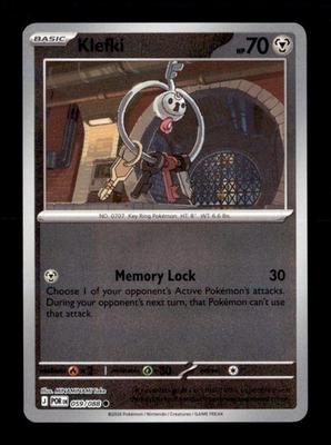 #ad Klefki Reverse Holo Common ME03: Perfect Order 059 088 NM $0.99