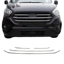 Kühlergrill Grillleisten für Ford Transit Tourneo Custom 2018-2024 Chrom 4x