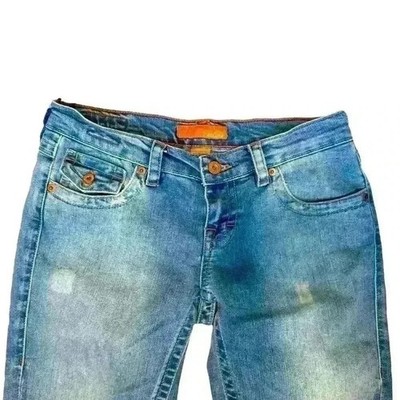 Colin's Straight Cut & Leg Jeans Women's 28 Cropped Unique & Artful Dye